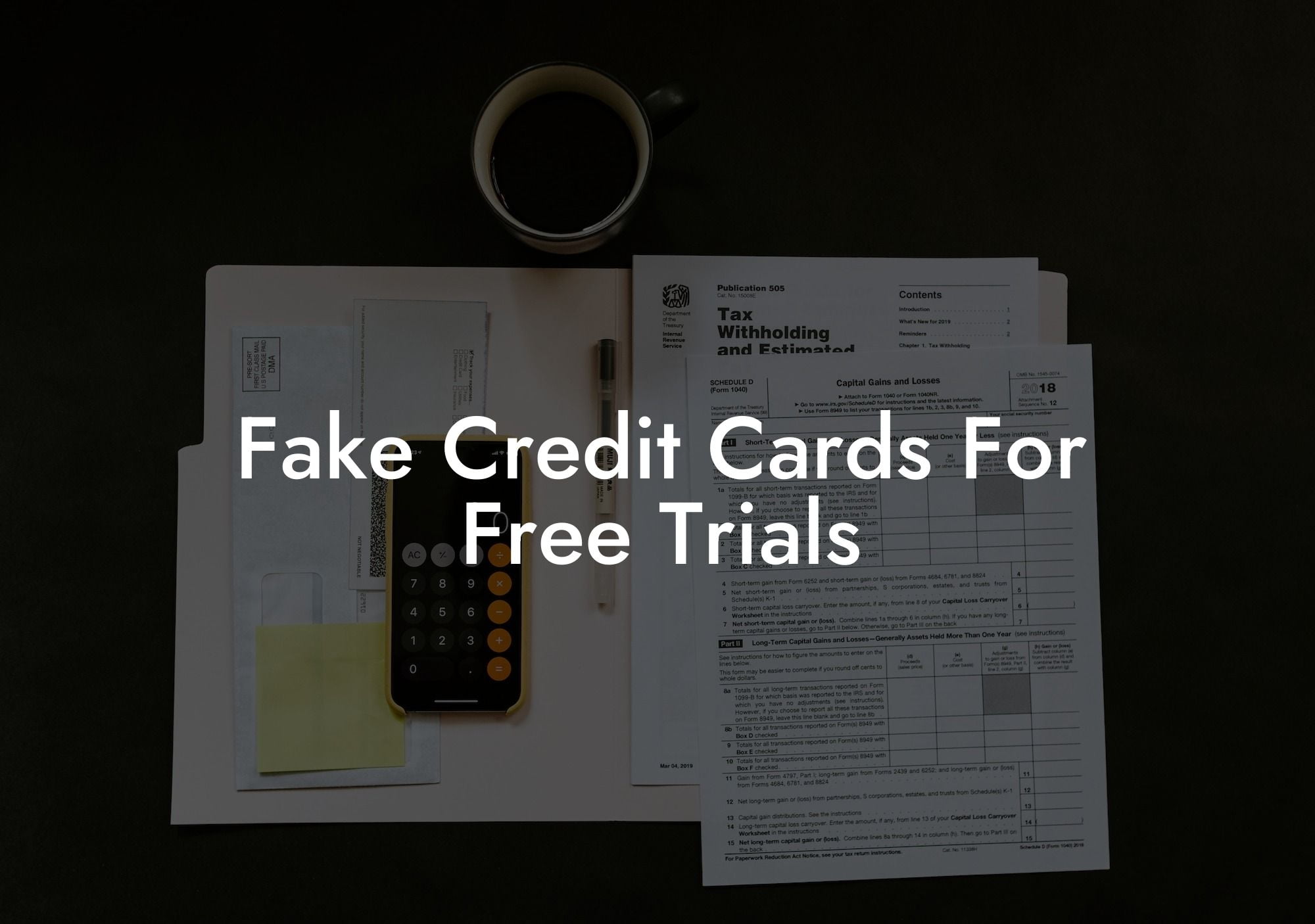 Fake Credit Cards For Free Trials