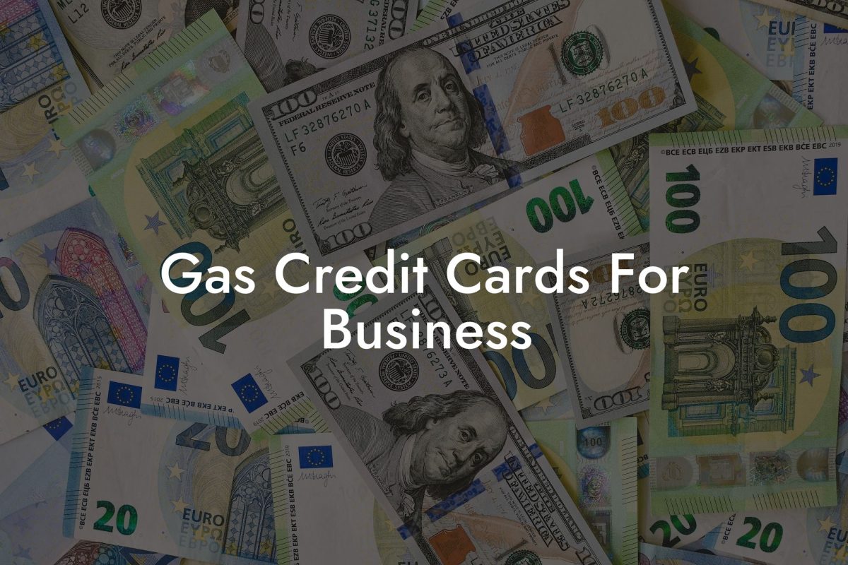 Gas Credit Cards For Business