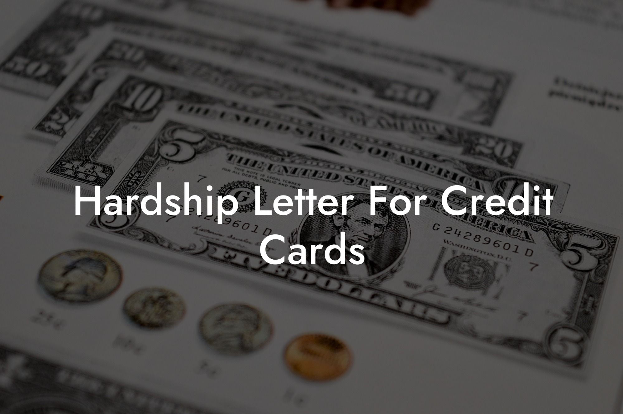 Hardship Letter For Credit Cards
