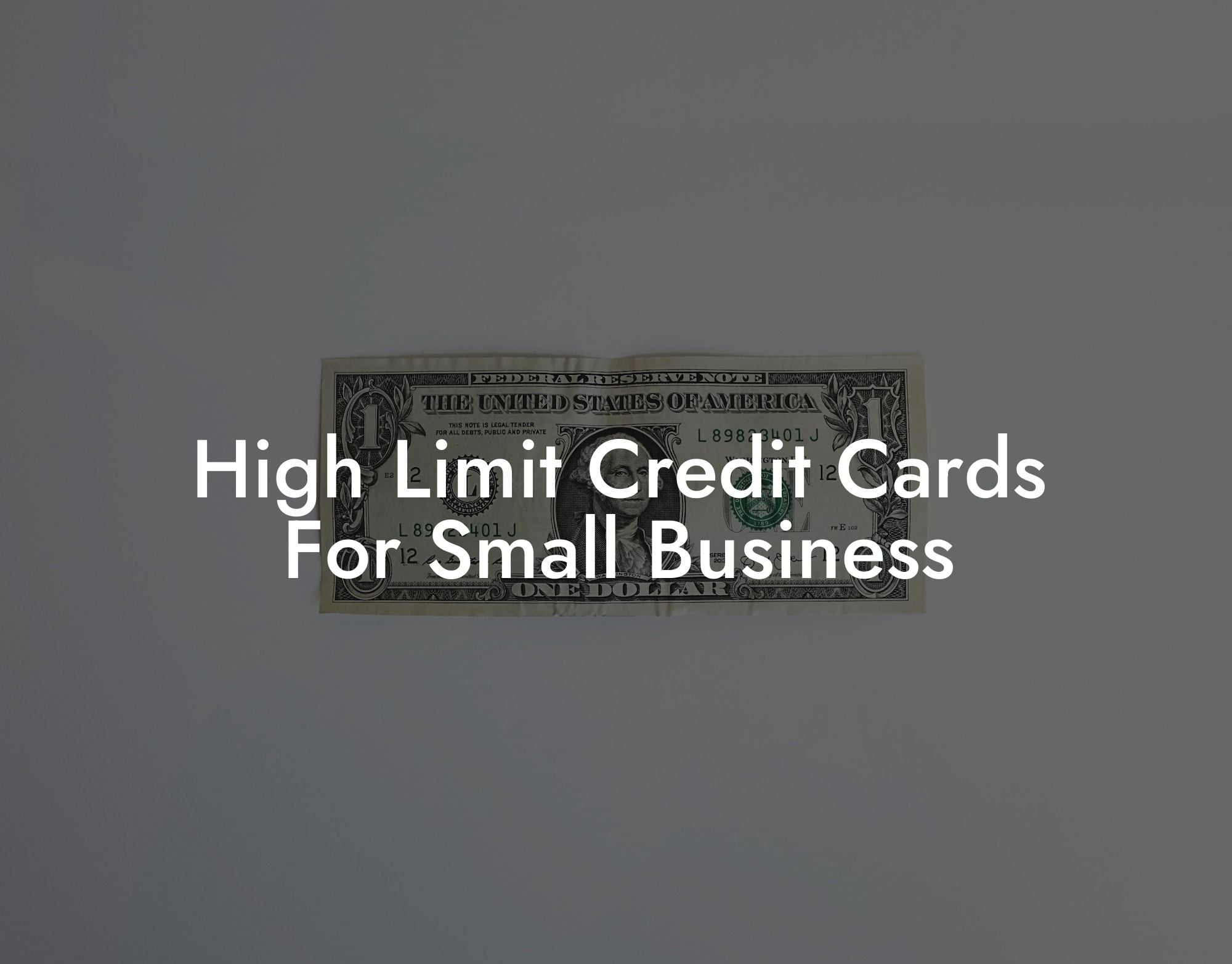 High Limit Credit Cards For Small Business