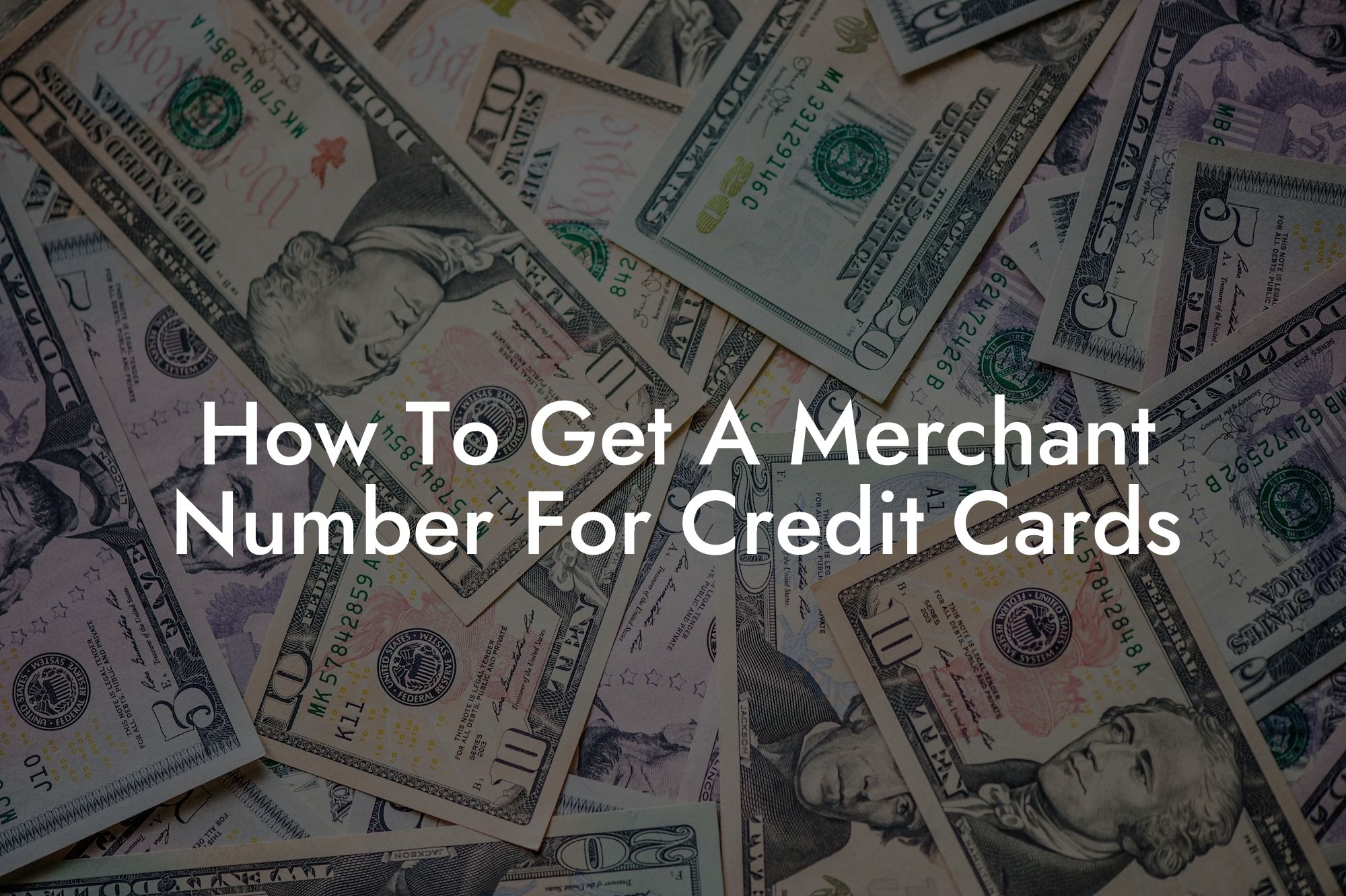 How To Get A Merchant Number For Credit Cards