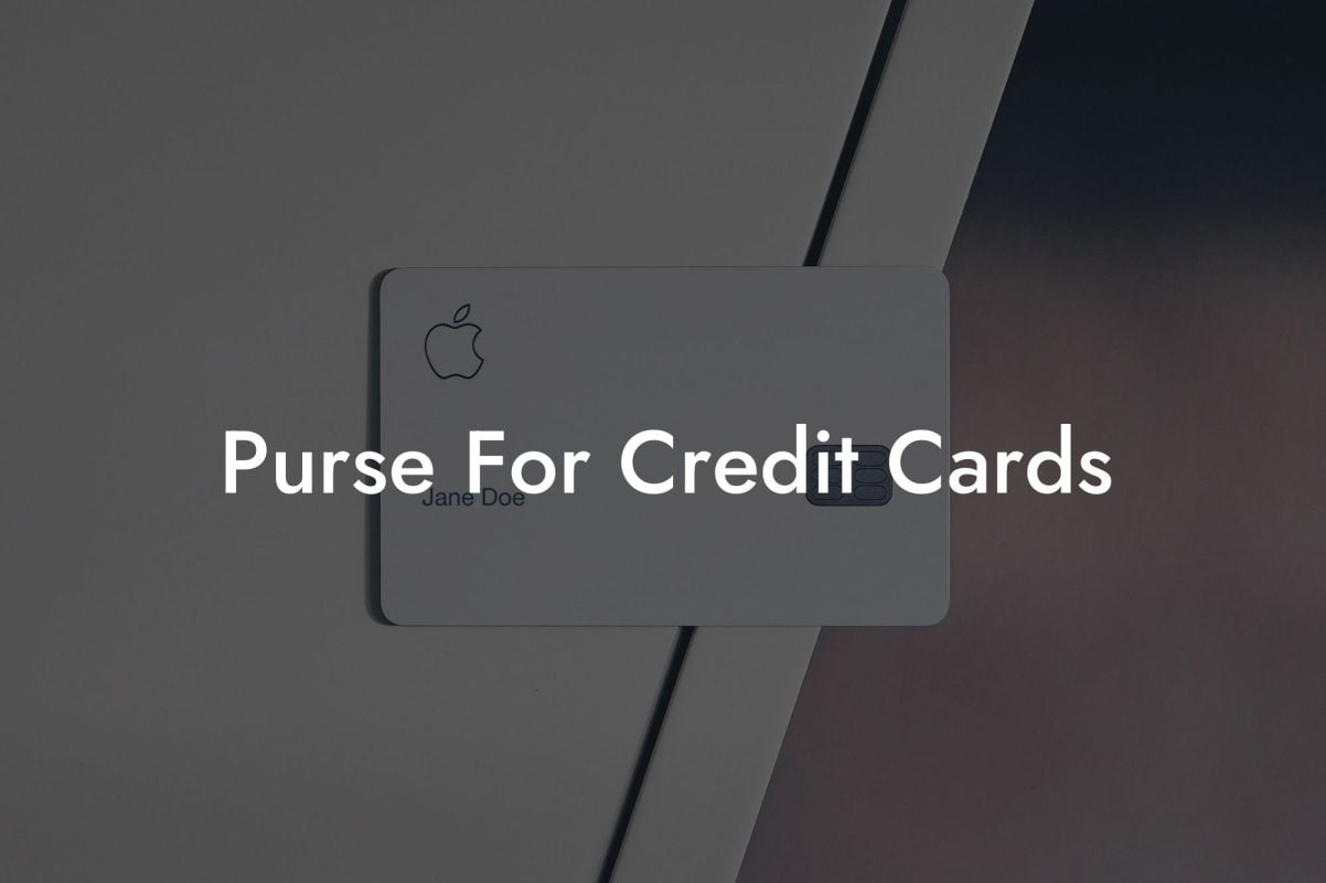 Purse For Credit Cards