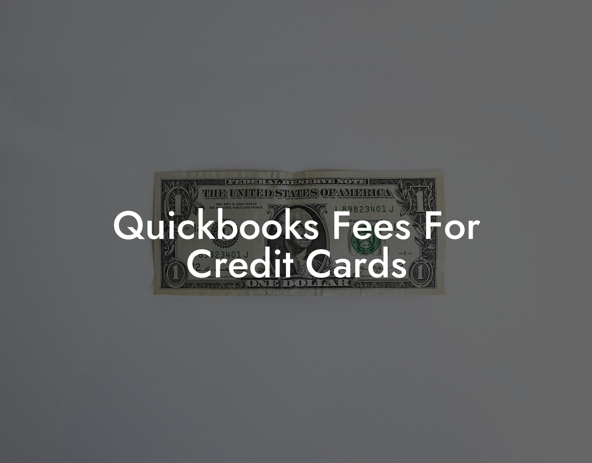 Quickbooks Fees For Credit Cards