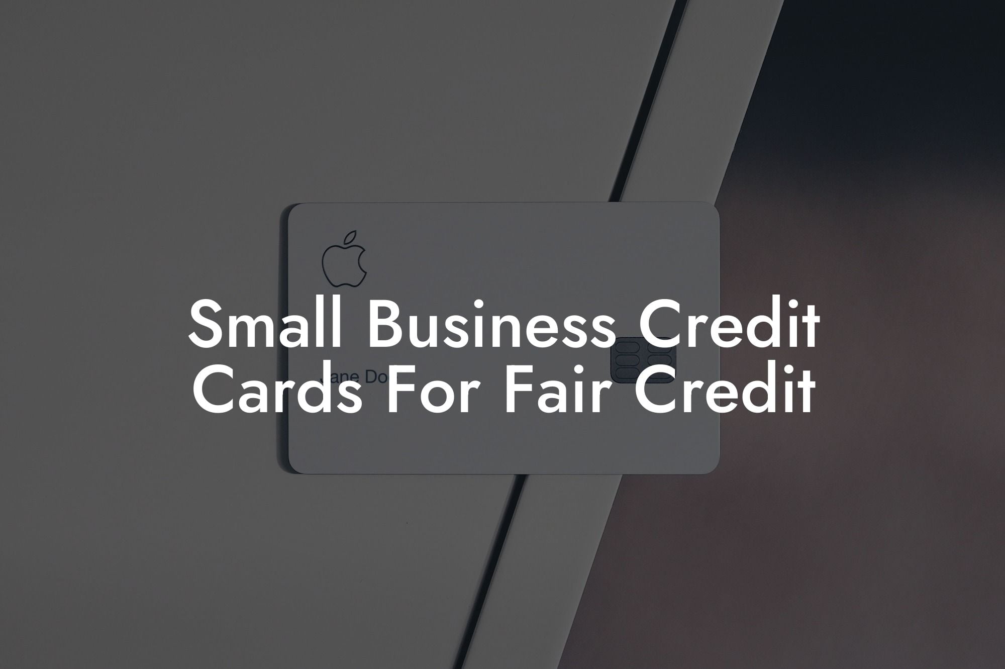 Small Business Credit Cards For Fair Credit