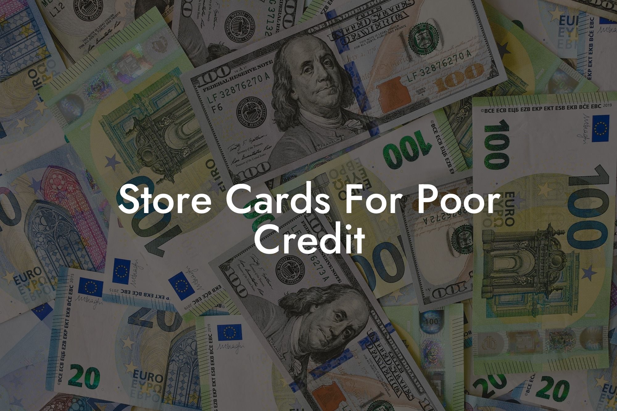 Store Cards For Poor Credit