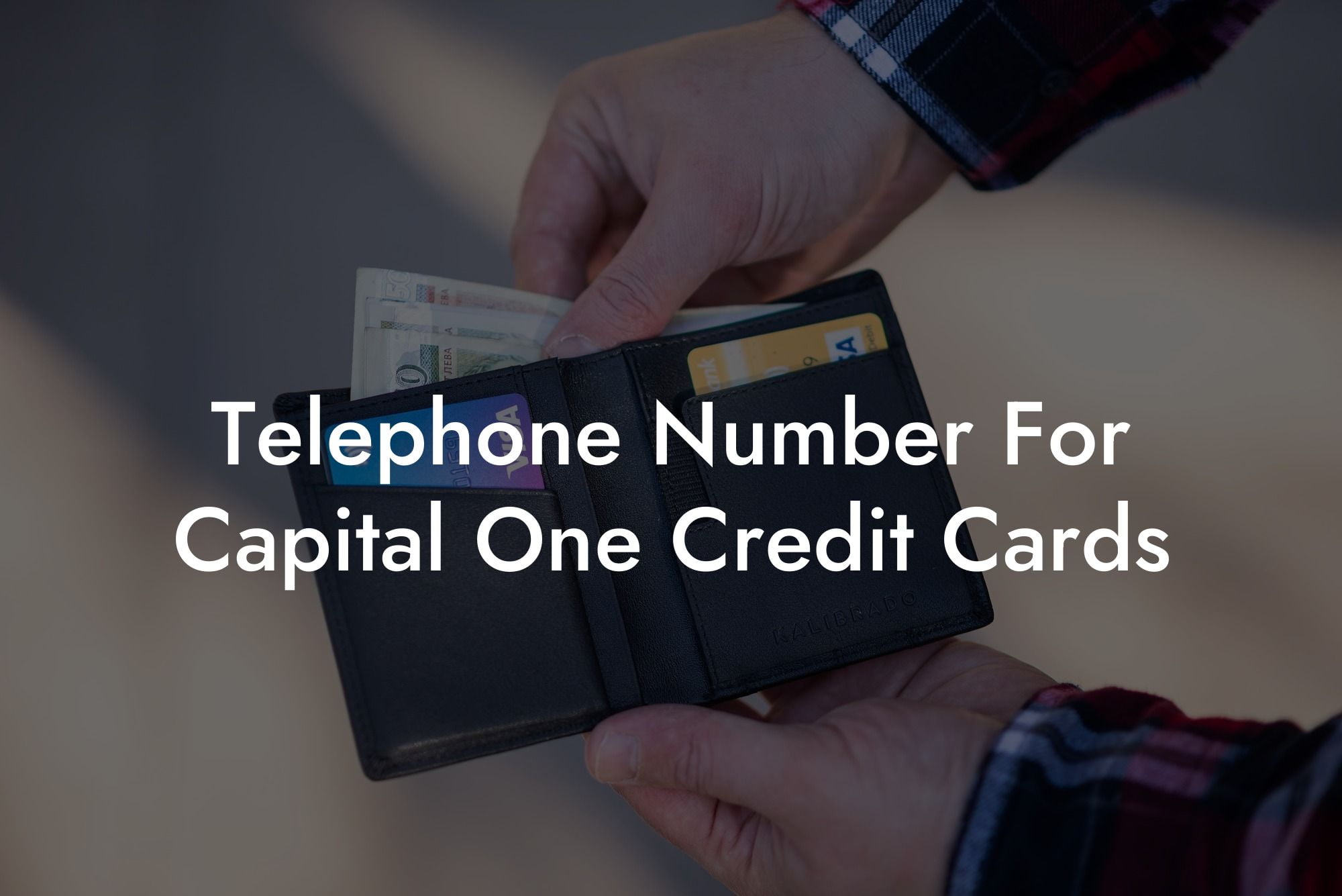 Telephone Number For Capital One Credit Cards