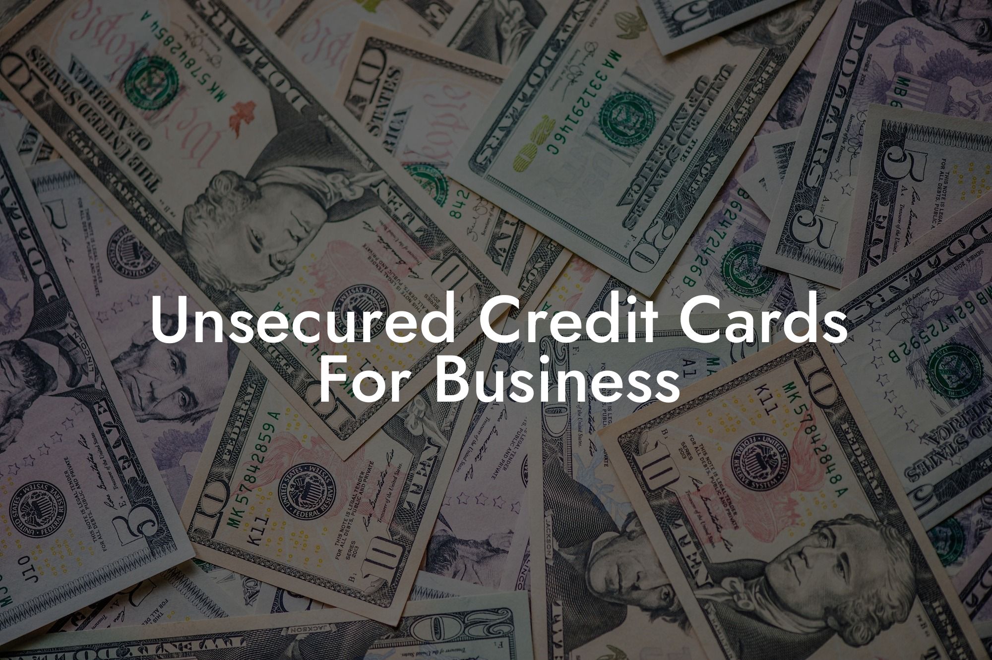 Unsecured Credit Cards For Business
