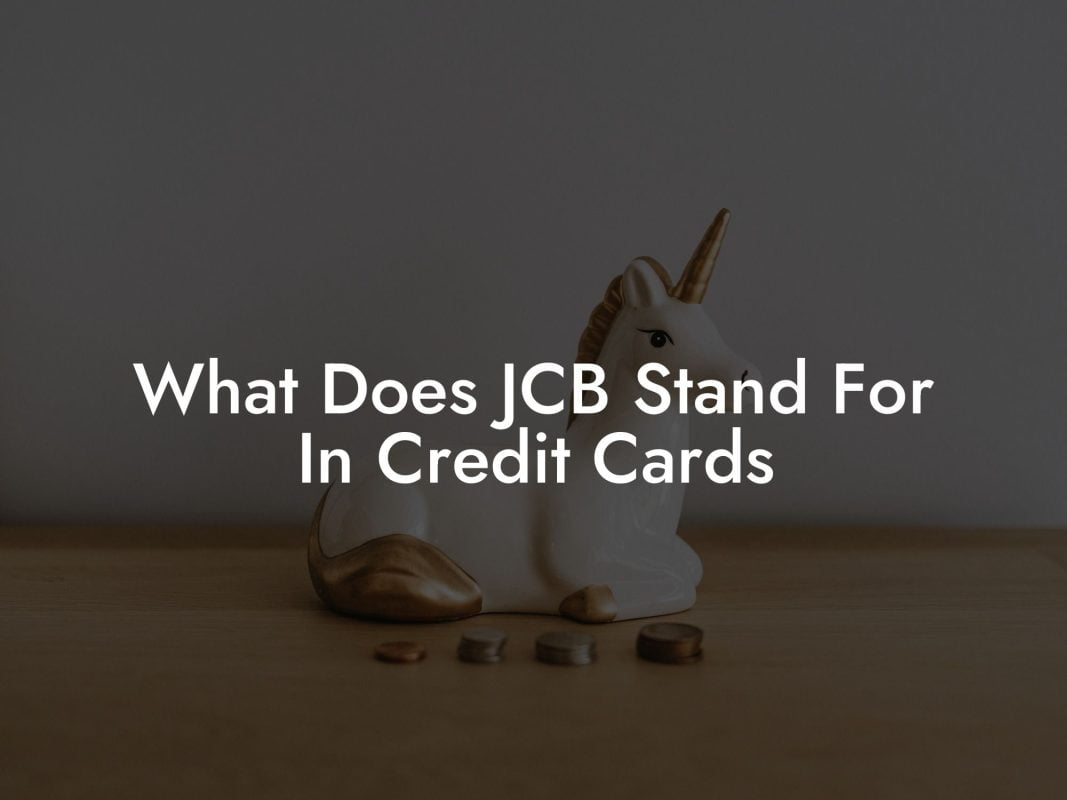 What Does JCB Stand For In Credit Cards